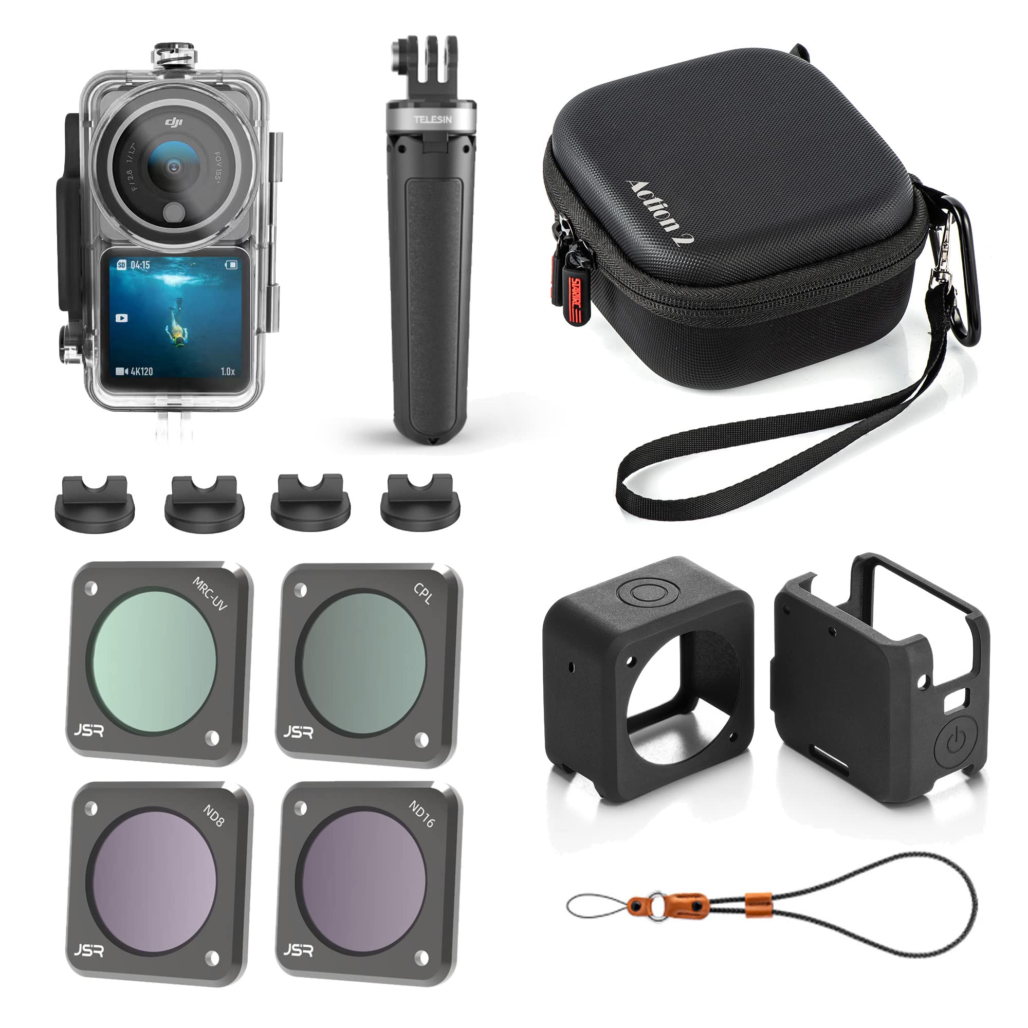 Amazon | DJI ACTION 2 7in1用アクセサリーセット（レシーブバッグ 