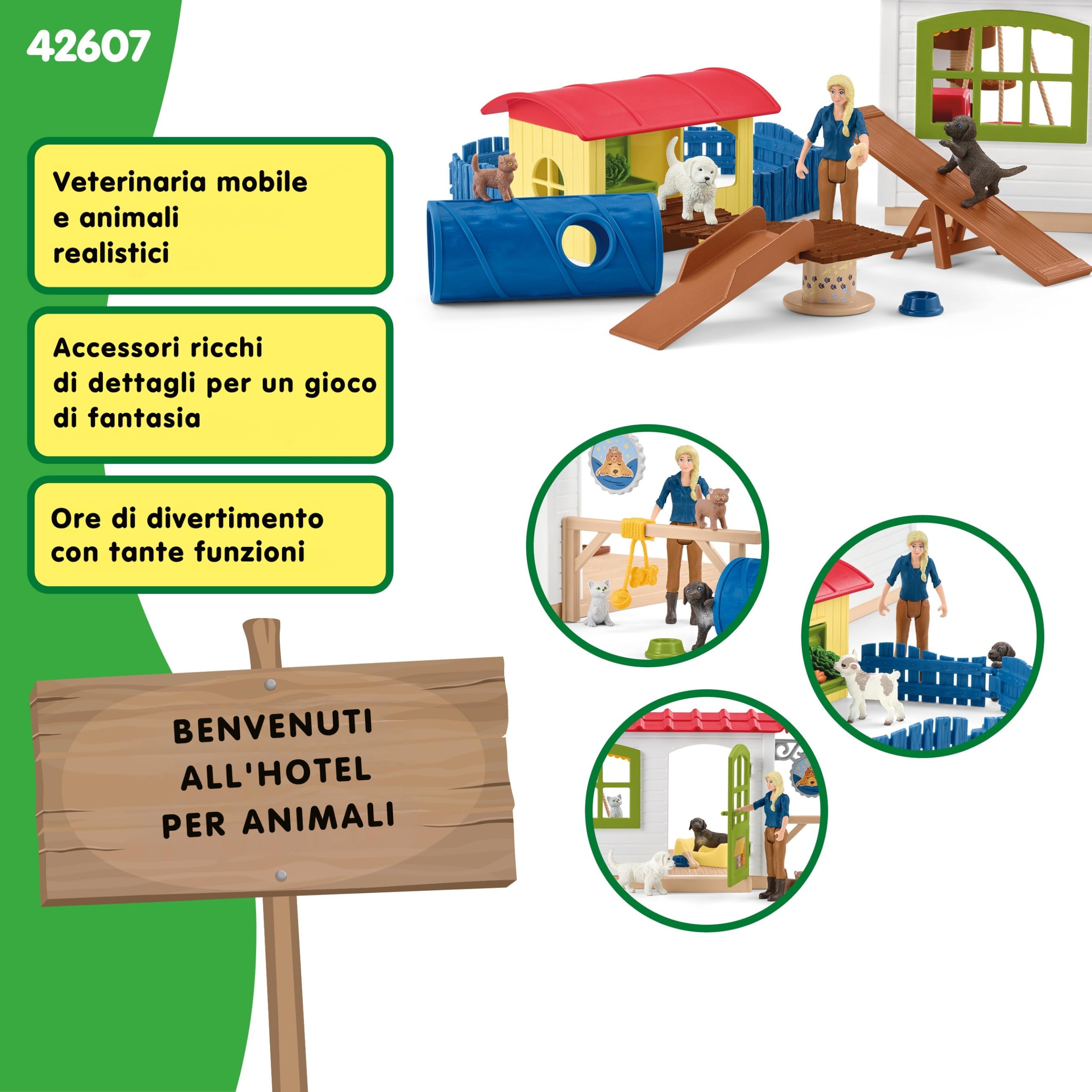 Schleich Farm World | Hotel per Animali 42607 | 35 Pezzi
