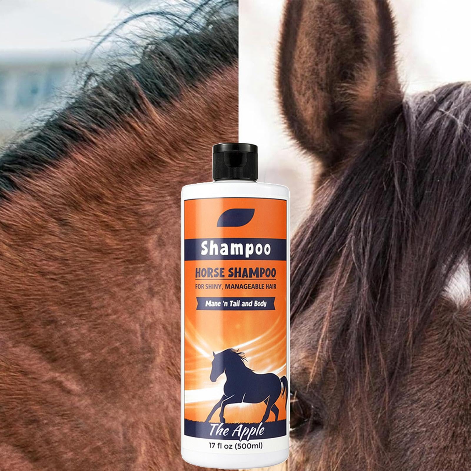 Horse Mane & Tail Shampooing pour crinière | Shampooing nourrissant Profond pour Queue et Mane 500 ML -shampoing pour Chevaux, nettoyant pour Manteau pour Le Nettoyage et Le