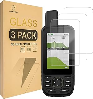 Mr.Shield [3-Pack] Screen Protector For Garmin GPSMAP 67 67i 66i 66s 66st 66sr [Tempered Glass] [Japan Glass with 9H Hardness] Screen Protector Foils with Lifetime Replacement