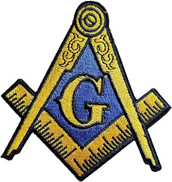 Freemason Masonic Square Compass Mason Iron On Patch for Backpacks Hats Bags Jeans Jacket