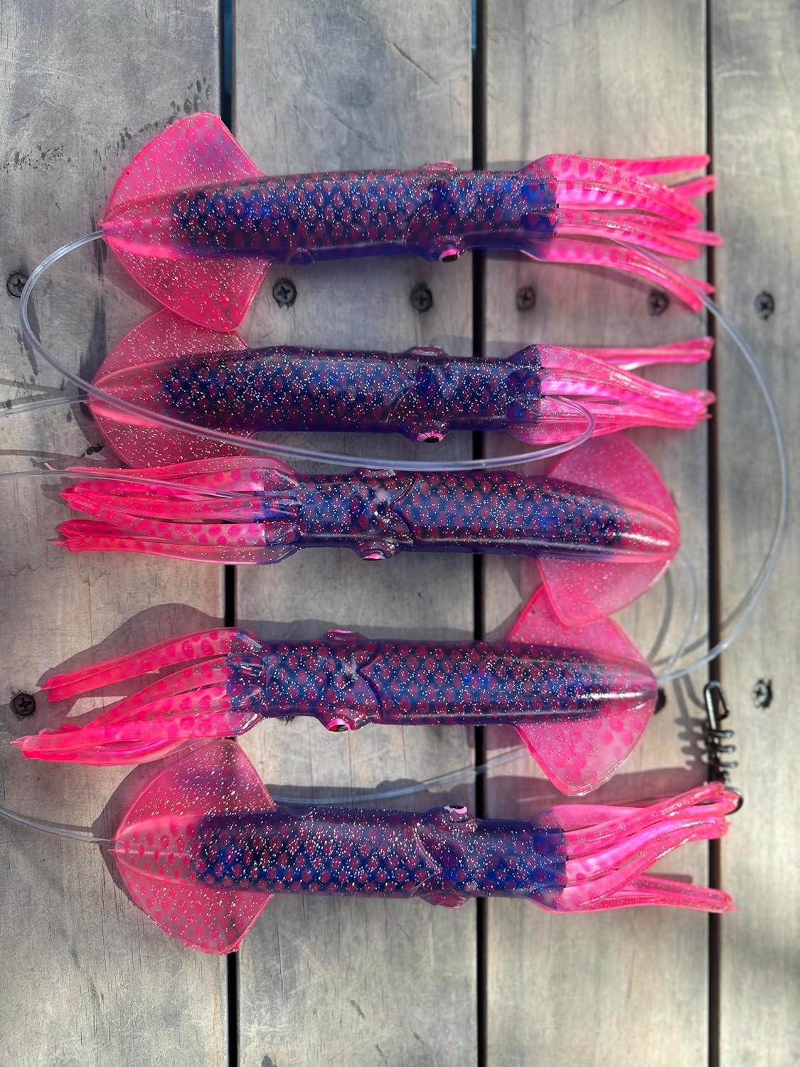 Mold Craft #404 9" Big Game Fishing Squid Chain Teaser Daisy Chain Billfish Edition Teaser by Lobo Lures