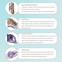 Vista 5 de Top Plaza Piedras de cristal curativo de cuevas de geoda de amatista natural, racimo de roca druzy brujería, espécimen de amatista cruda