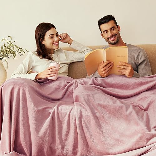 Miniatura 3 de Exclusivo Mezcla - Manta de felpa y franela aterciopelada para cama (tamaño grande), en varios tamaños y colores