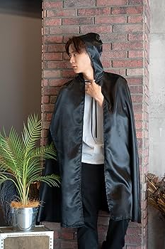 ブラック　マント Amazon.co.jp: クリアストーン(Clearstone) MENコス コスプレ