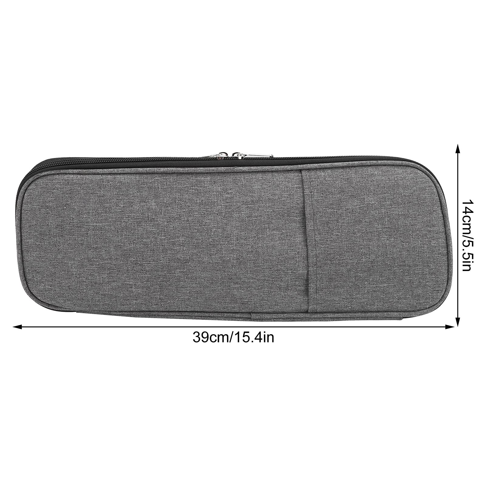 NDNCZDHC 39cm Long Oxford Cloth Knitting Needle Case, Knitting Needle Organizer with Zipper, Needle Storage for Carrying Circular Knitting Needles