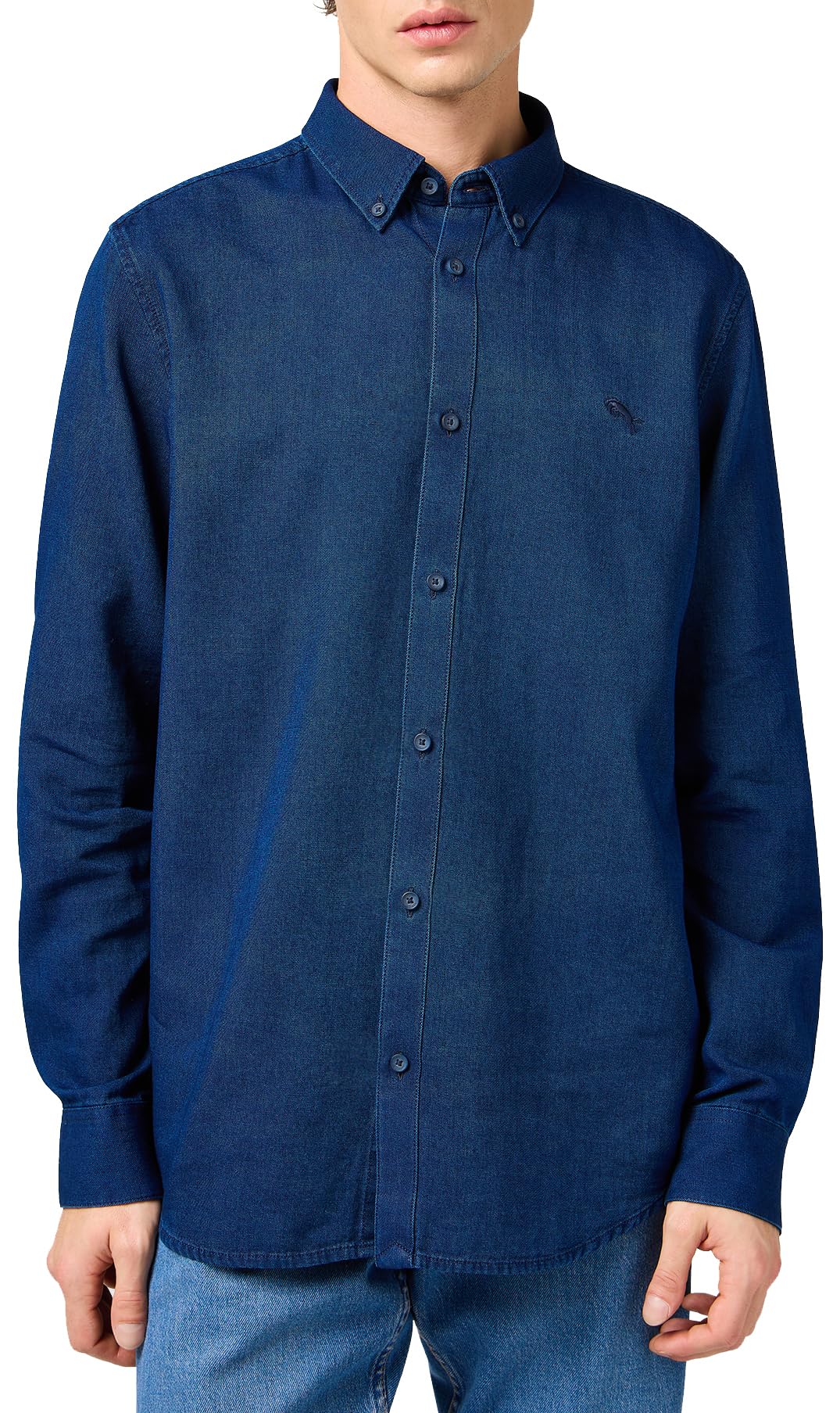 Wrangler Oxford Shirt, Indigo Oxford, S