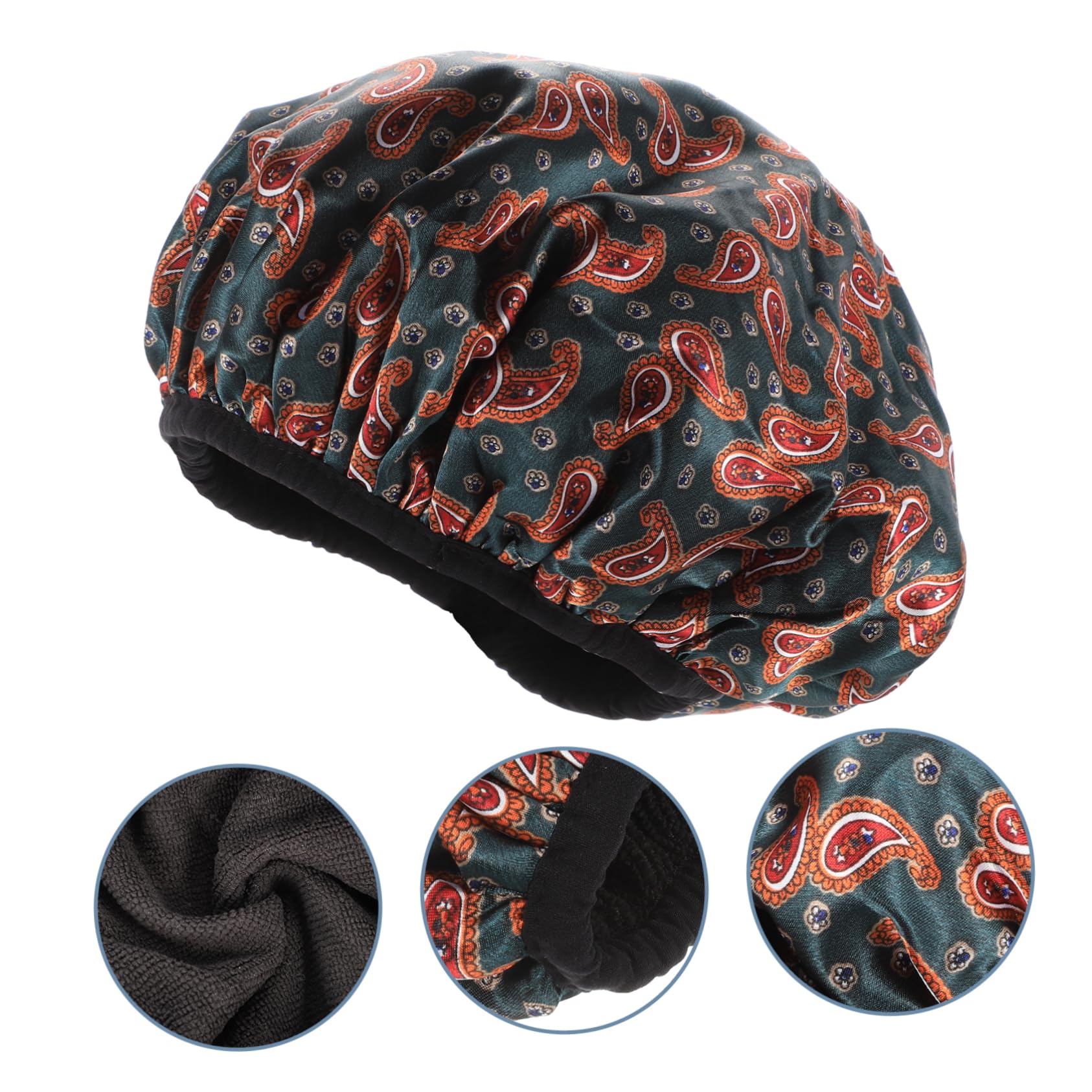 Healeved 3stücke Titel Wasserdichte Duschhaube Für Damen Tragbare Badekappe Mit Elastischem Design Zum Waschen Schlafen Und Friseurbesuch Schützt Das Haar Vor Feuchtigkeit Und Bruch