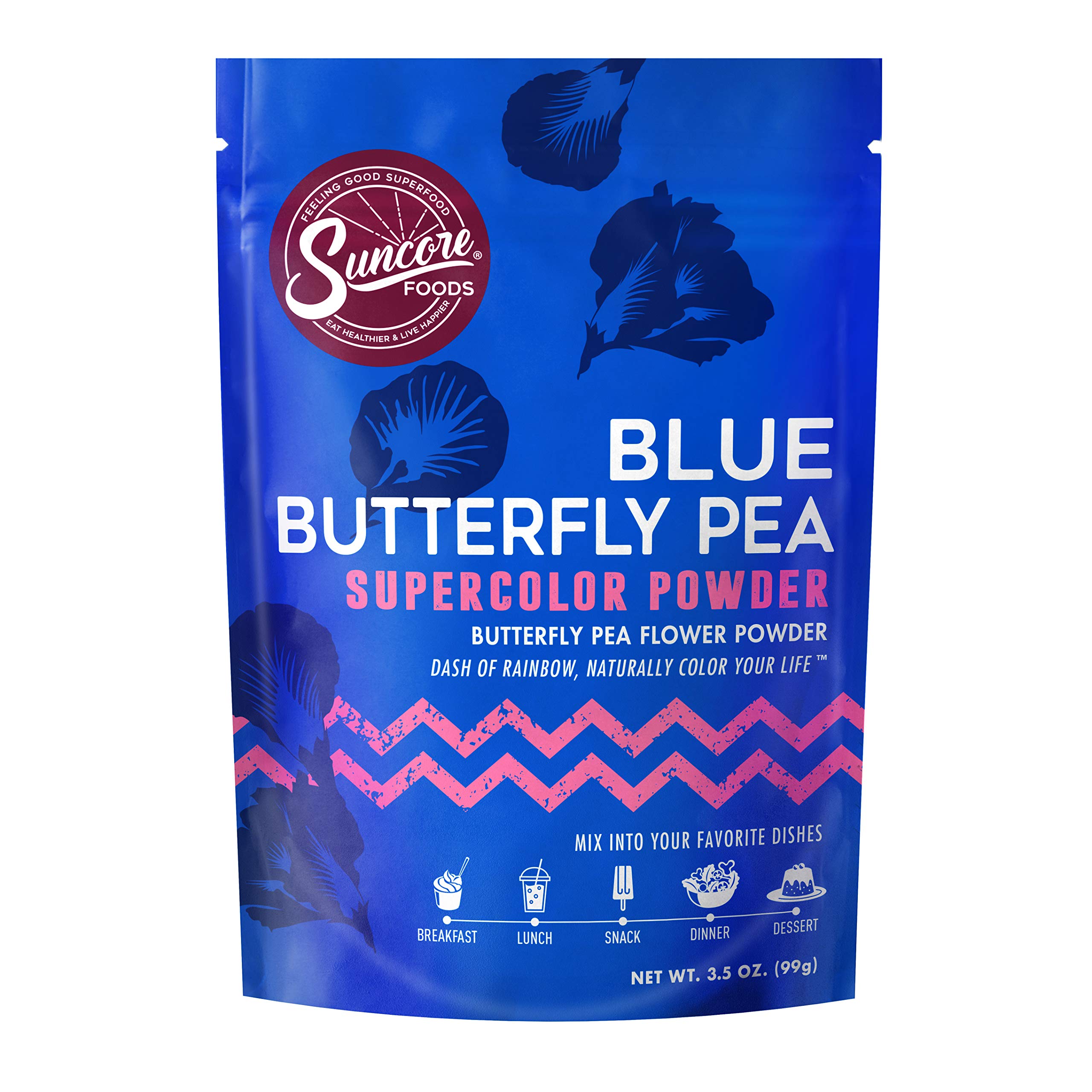Buy Suncore Foods Blue Butterfly Pea Supercolor Powder, Blue Food