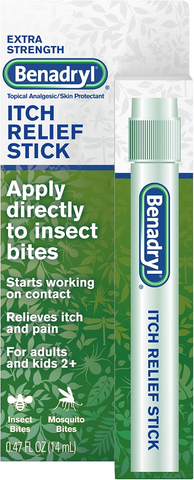 Benadryl Extra Strength Itch Relief Stick, Diphenhydramine