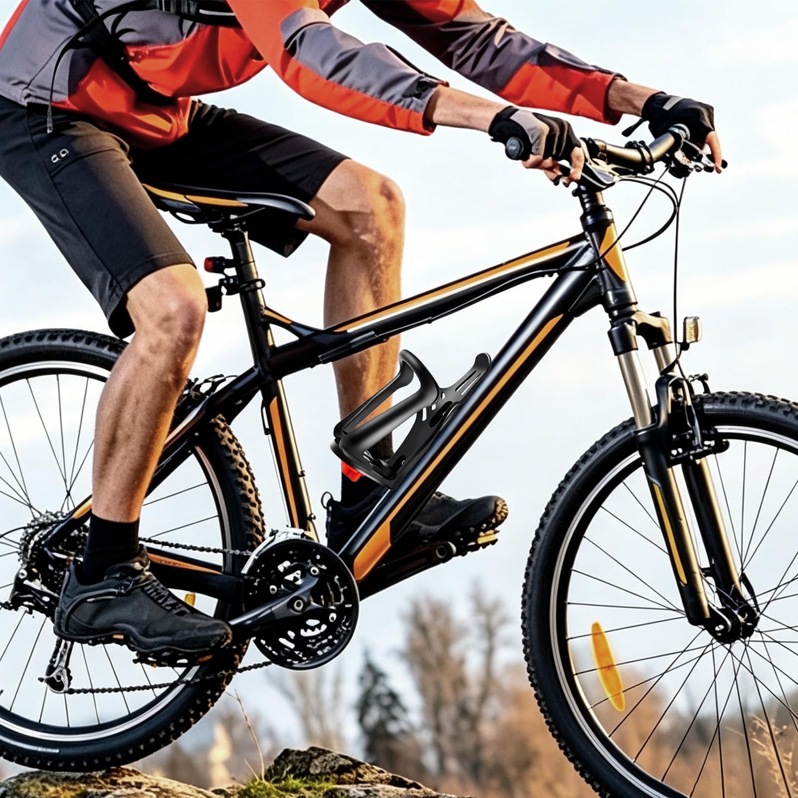 Porte-bouteille pour vélo réglable, adapté cadre et guidon, pour VTT, route, trottinette