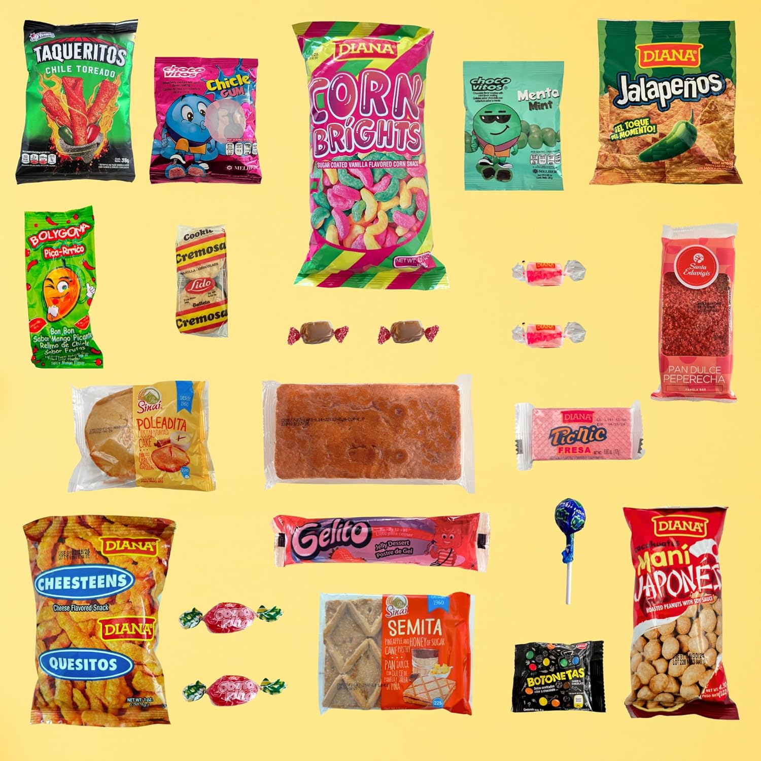 International El Salvador Snack Box - Ideal Gift! Tasty Hispanic and Latin American Snacks - FREE Custom Sticker