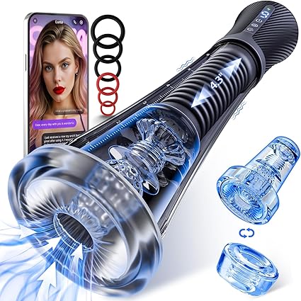 App-Controlled Vibrating Penis Pump with Vacuum Suction