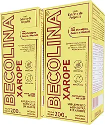Kit 2x Becolina Xarope Natural para Tosse 200ml - Expectorante para Gripe