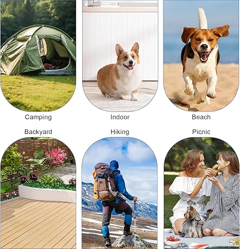 Miniatura 6 de Cama elevada para mascotas con malla transpirable, cama plegable para perro, cuna elevada para mascotas con bolsa de transporte, catre portátil para