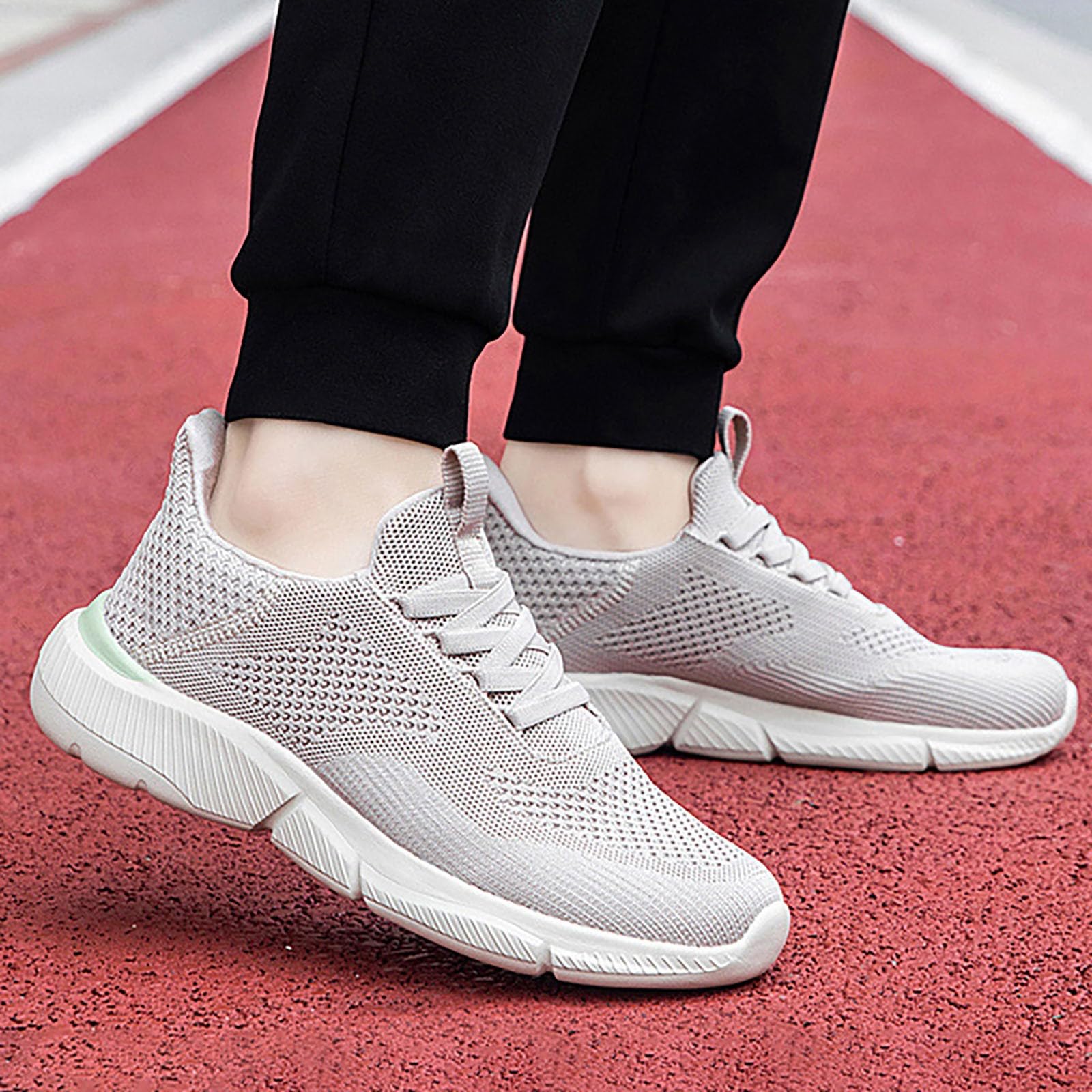 Herren Hallenschuhe Freizeitschuhe Herren Weich Leicht Joggingschuhe | Bequeme Straßenschuhen Fitnessstudio Walkingschuhe Atmungsaktiv Sneaker Einfarbige Laufschuhe