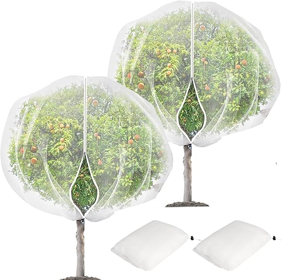 Amazon.com : KYRGEU 2Pcs 8x8ft Fruit Tree Covers with Zipper and ...