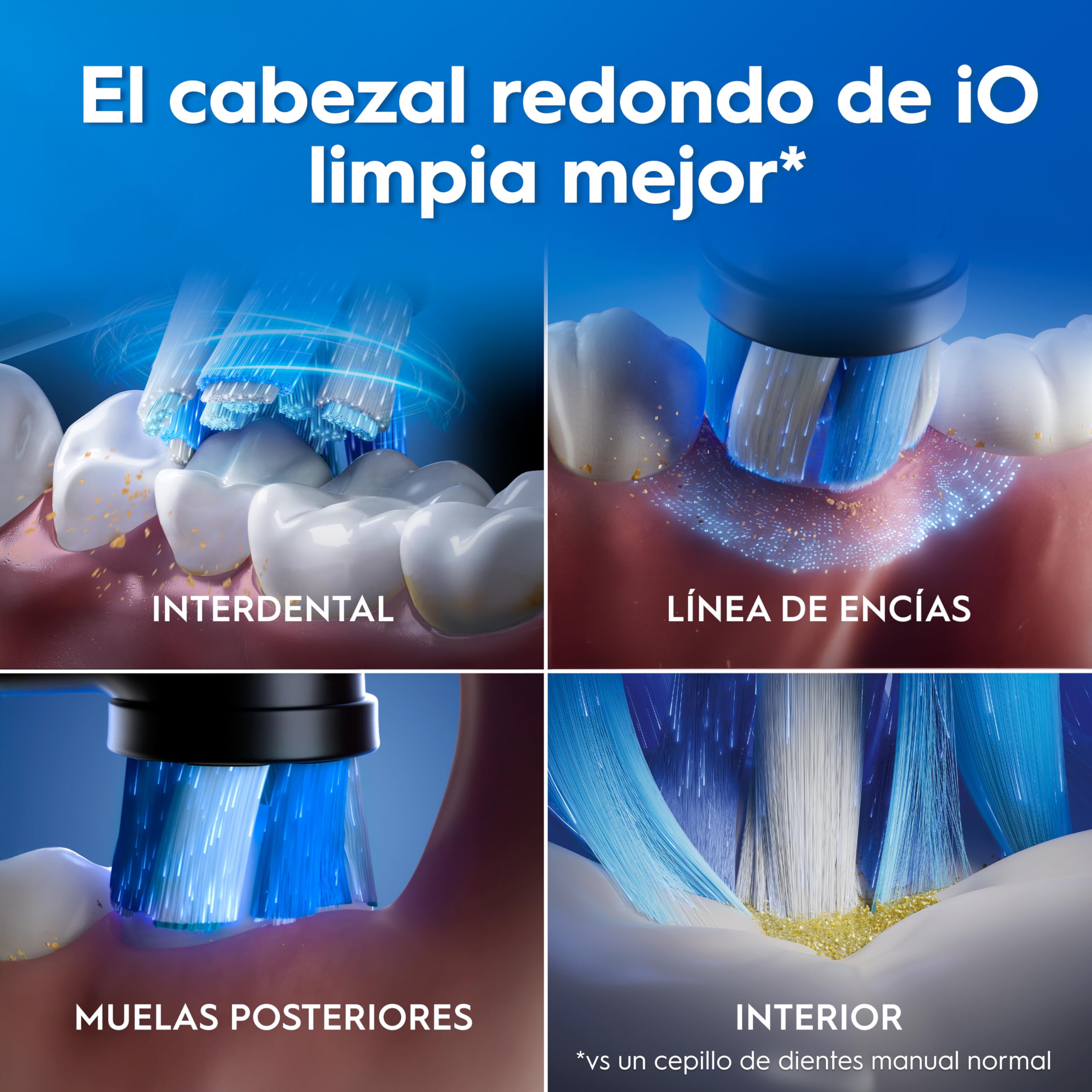 Oral-B iO 2 Cepillos de Dientes Eléctricos, Negro Y Rosa, Pack de 2, 2 Cabezales - 1 Estuche de Viaje, 1 Portarrecambios, 3 Modos de Cepillado, Sensor de Presión y Temporizador