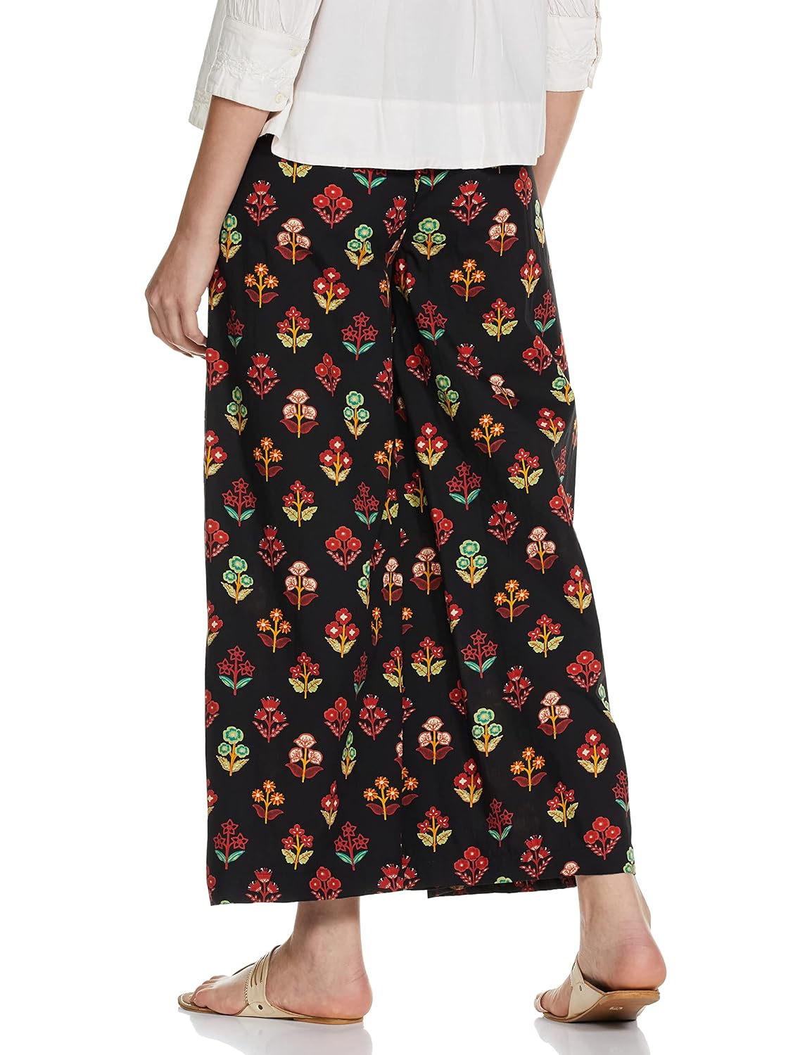 Amazon Brand - Myx Women's Relaxed Cotton Flared Palazzo offers donot miss