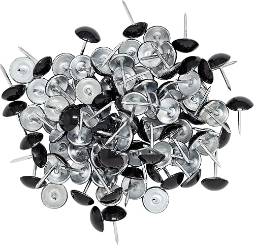 Miniatura 7 de Tachuelas de tapicería de alta calidad, ribete decorativo de cabeza de clavo para muebles, diámetro de 716 pulgadas (200 unidades, níquel)