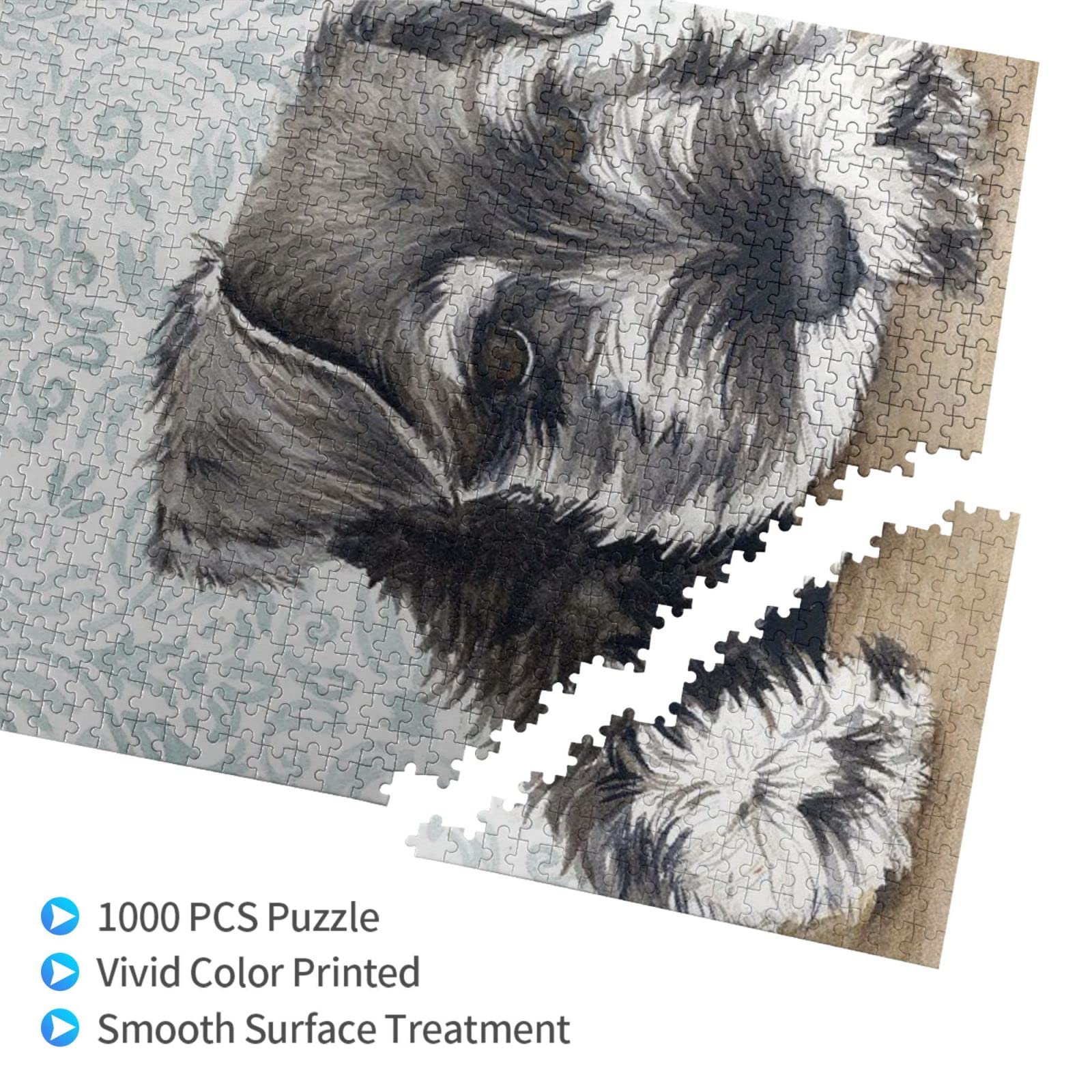 Amazon.co.jp: ジグソーパズル シュナウザー 可愛い 犬 木製 1000