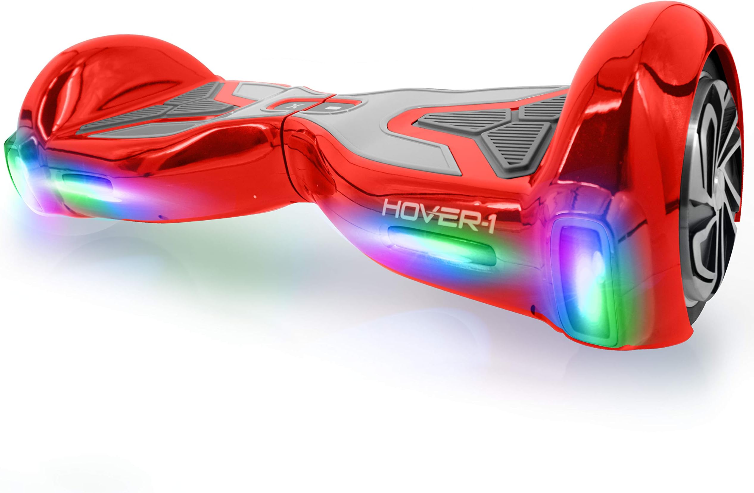(Red) - Hover-1 H1 Electric Self Balancing Hoverboard with LED Lights and App Connectivity