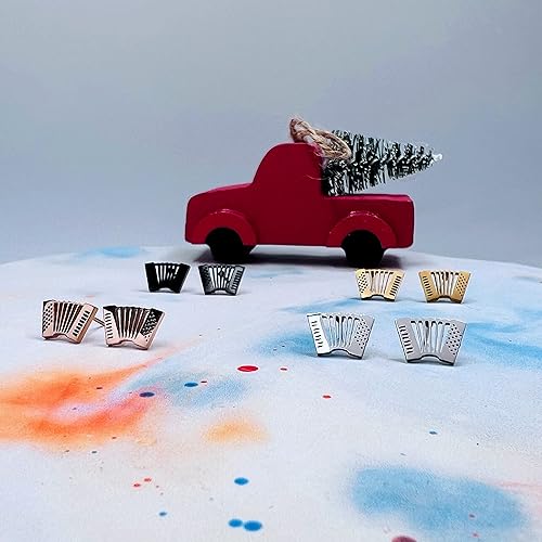 Miniatura 7 de Pendientes de música - Accesorios de música - Pendientes de nota musical para niños y niñas - Pendientes de trompeta - Accesorios musicales para