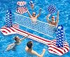 10.4' Pool Volleyball Set - Upgraded Inground Pool Volleyball Net & Basketball Hoop, Inflatable Water Games for Adults and Family, Pool Floating Toys for Kids 8-12 | Teens Summer Swimming Floaties