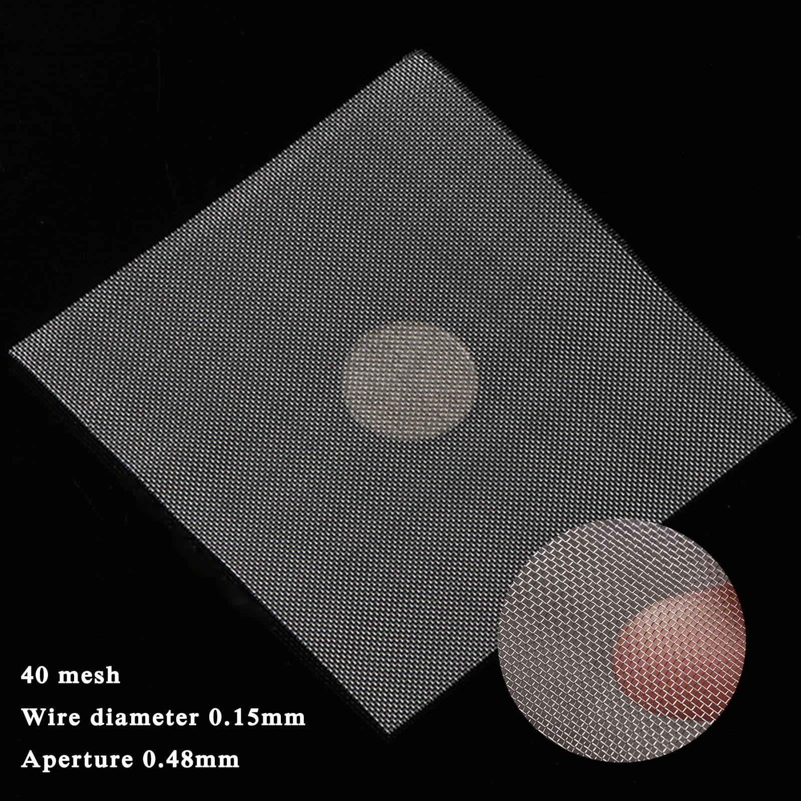 MuRzAnsi Wire Mesh Maille Métallique 40 Mesh Filtre Maille D'acier Inoxydable Grillage Mailles Fines For Portes Et Fenêtres Empêcher Des Souris Insectes Et Serpents (Size : 1x1m