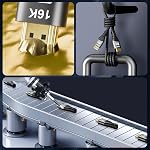 16K 10K 8K HDMI 2.2 Cable 3.3FT, Certified 96Gbps Ultra High Speed HDMI Braided Cord, Support 16K@30Hz 8K@60Hz 4K@120Hz eARC HDCP 2.2&2.3 HDR10+ Dolby for PS5 PlayStatio5 Xbox Series X Apple TV 4K