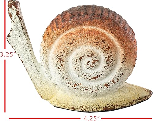 Miniatura 6 de Foreside Home and Garden Figura de caracol de hierro fundido - Foreside Home & Garden