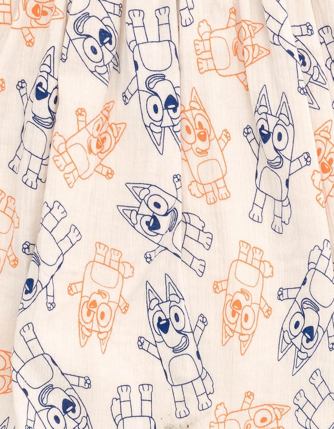 Bluey Cotton Gauze Matching Family Outfits Dress & Button Down Shirt & Shorts Infant to Little Kid Sizes (12 Months - 7-8) - Image 3