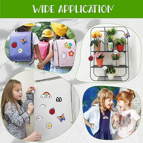 Miniatura 7 de 10 imanes para plantas en maceta, ojos magnéticos, abejas, arco iris, decoración facial para plantas, regalo divertido para amantes de las plantas,