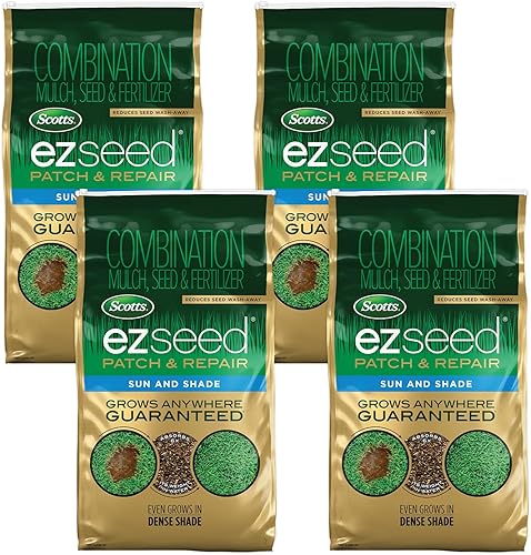 Miniatura 8 de Scotts EZ Seed Patch & Repair Sun and Shade, mantillo combinado, fertilizante para semillas y césped, 3.75 libras (paquete de 6)