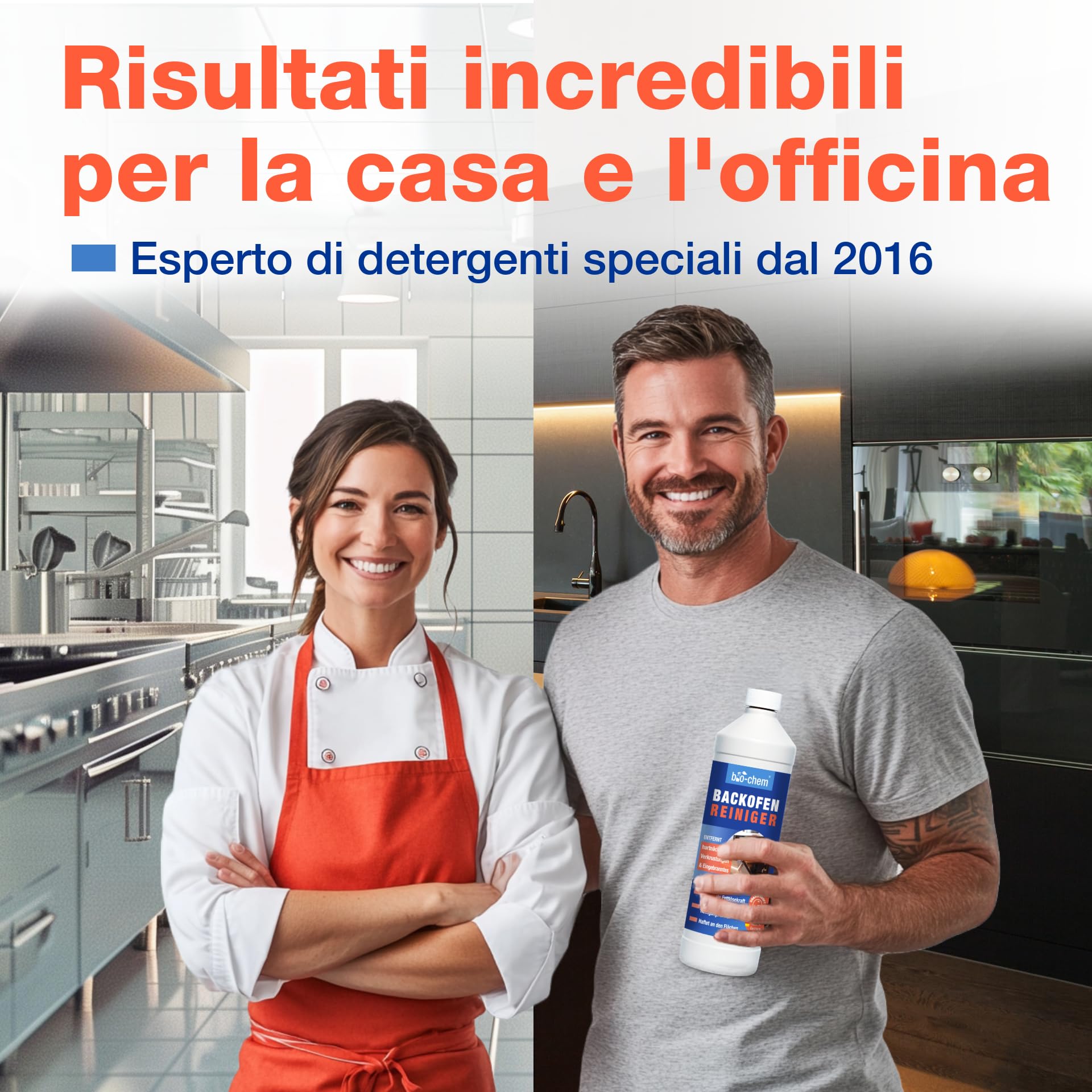 bio-chen Gel pulizia forno 6L + spazzola | Gel puliforno prodotti per la casa - Prodotto professionale per pulire il incrostati