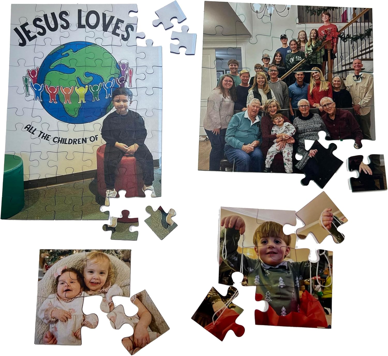 Custom Photo Puzzle from Picture | Upload Your Photo and Choose Color | 60 Piece Personalized Puzzle for Kids Toddlers Acrylic Puzzles Birthday Gifts for Toddler Boy Girl