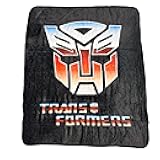 Transformers Hasbro Autobot Symbol 80's Cartoon Printed Plush Throw Blanket