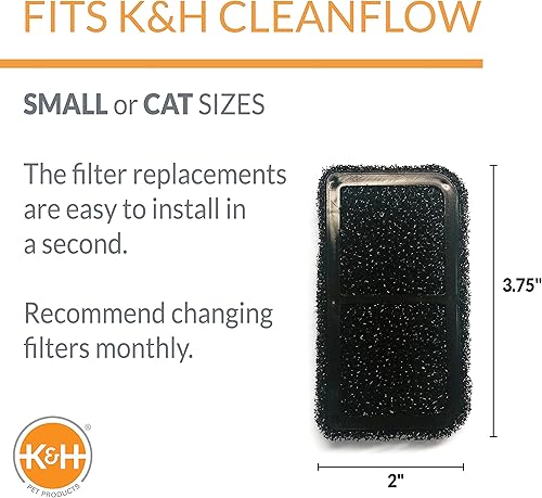 Miniatura 2 de KH PET PRODUCTS CleanFlow - Cartuchos de filtro de repuesto para 3 unidades
