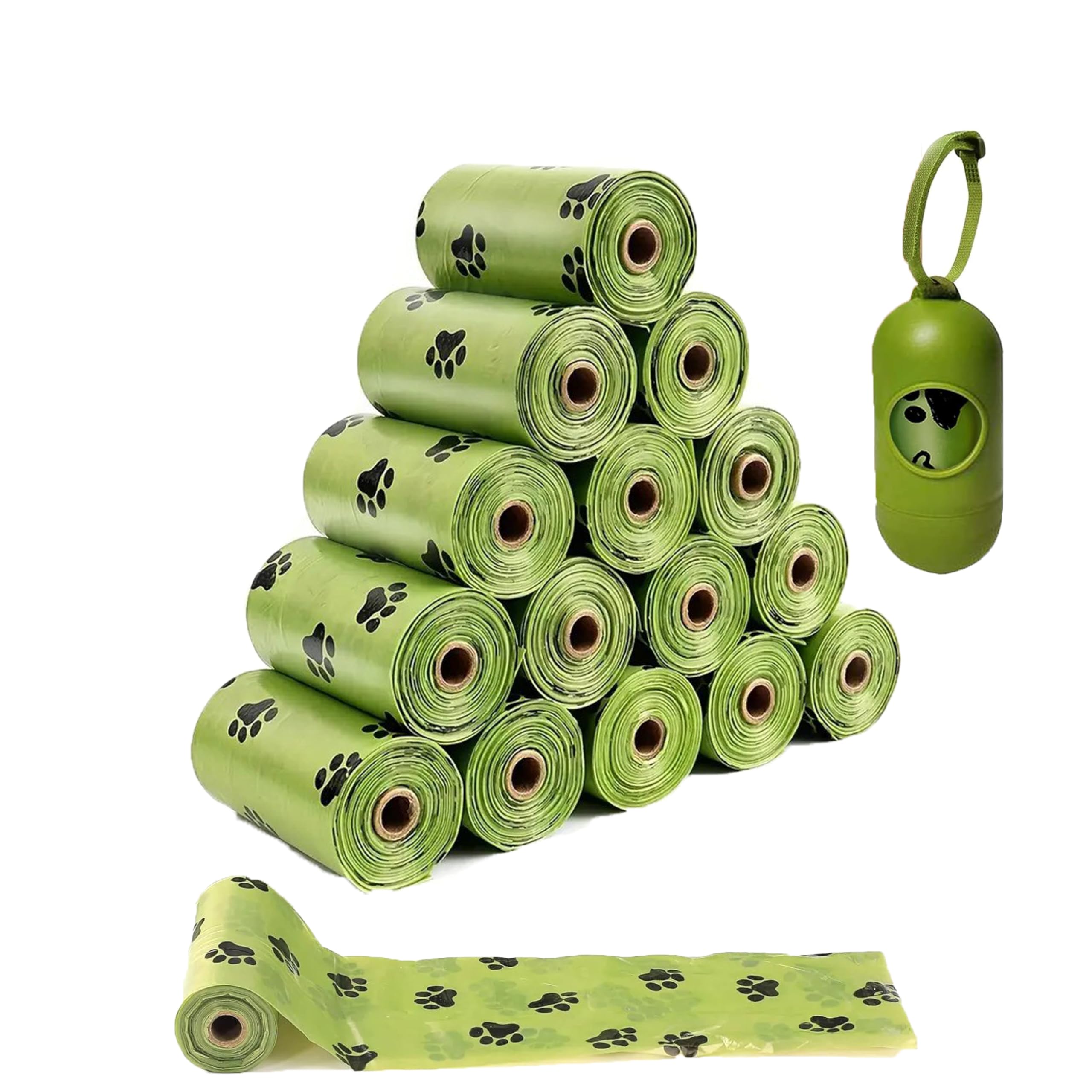 Tarannova Lavender-Scented Dog Poo Bags Rolls With Dispenser, Guaranteed Leak Proof Poop Bags For Dogs & Extra Thick Waste Bag Refill Rolls For Dogs, Lavender Scented (270 Bags/18 Rolls)