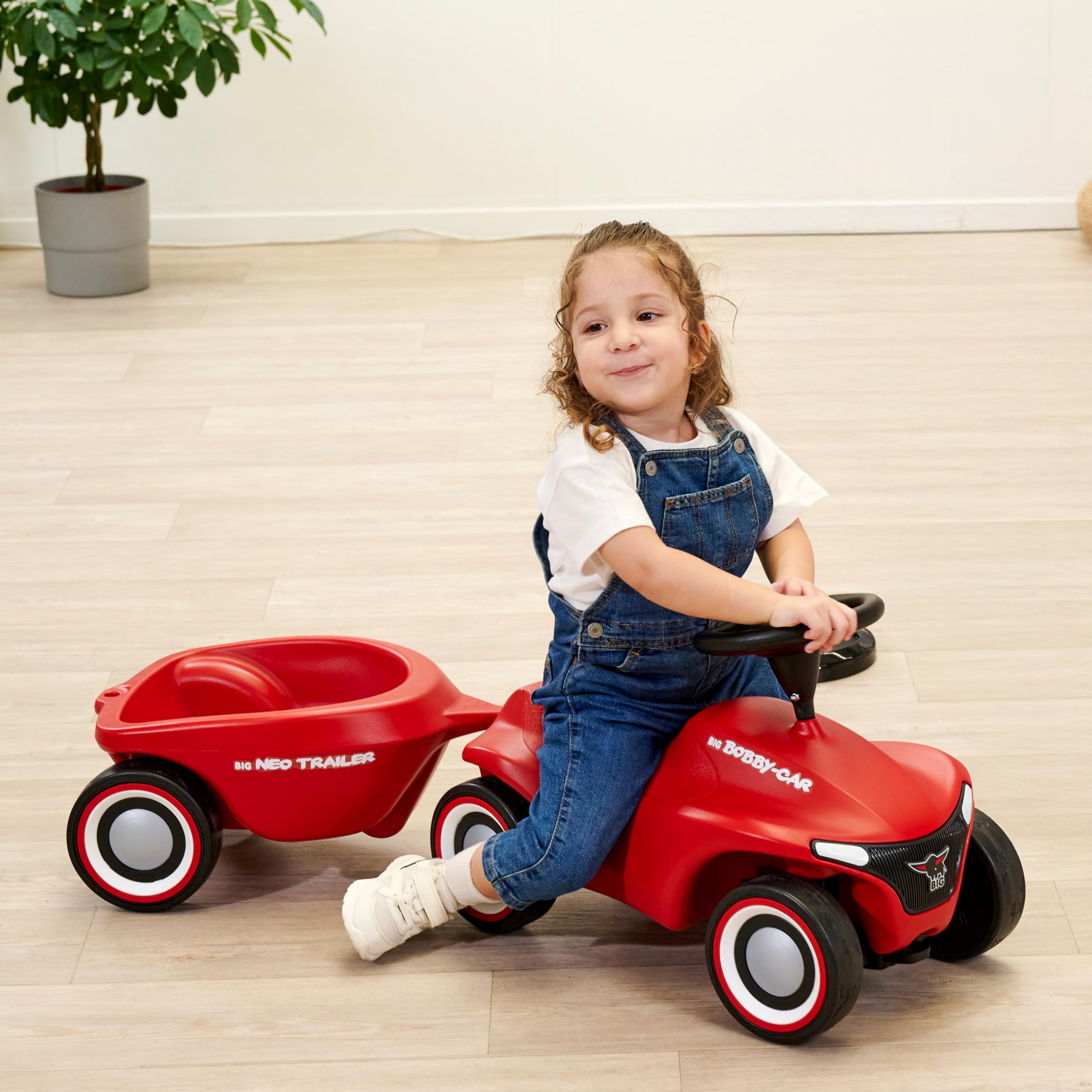 BiG BIG-Bobby Neo Trailer Remorque de Voiture pour Enfant