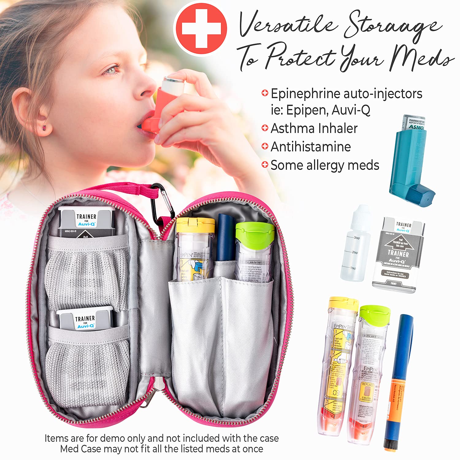Buy PracMedic Bags Epipen Carry Case Kids Insulated, Holds 2 Epi Pens or Auvi Q, Antihistamine