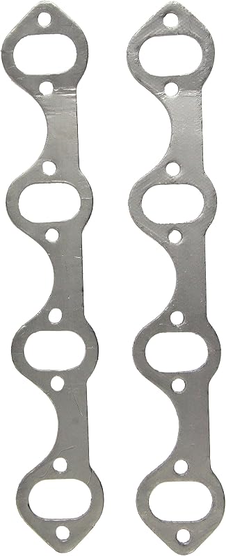 Junta de escapamento Remflex 3004 para motor Ford V8, porta oval – Jogo com 2 unidades