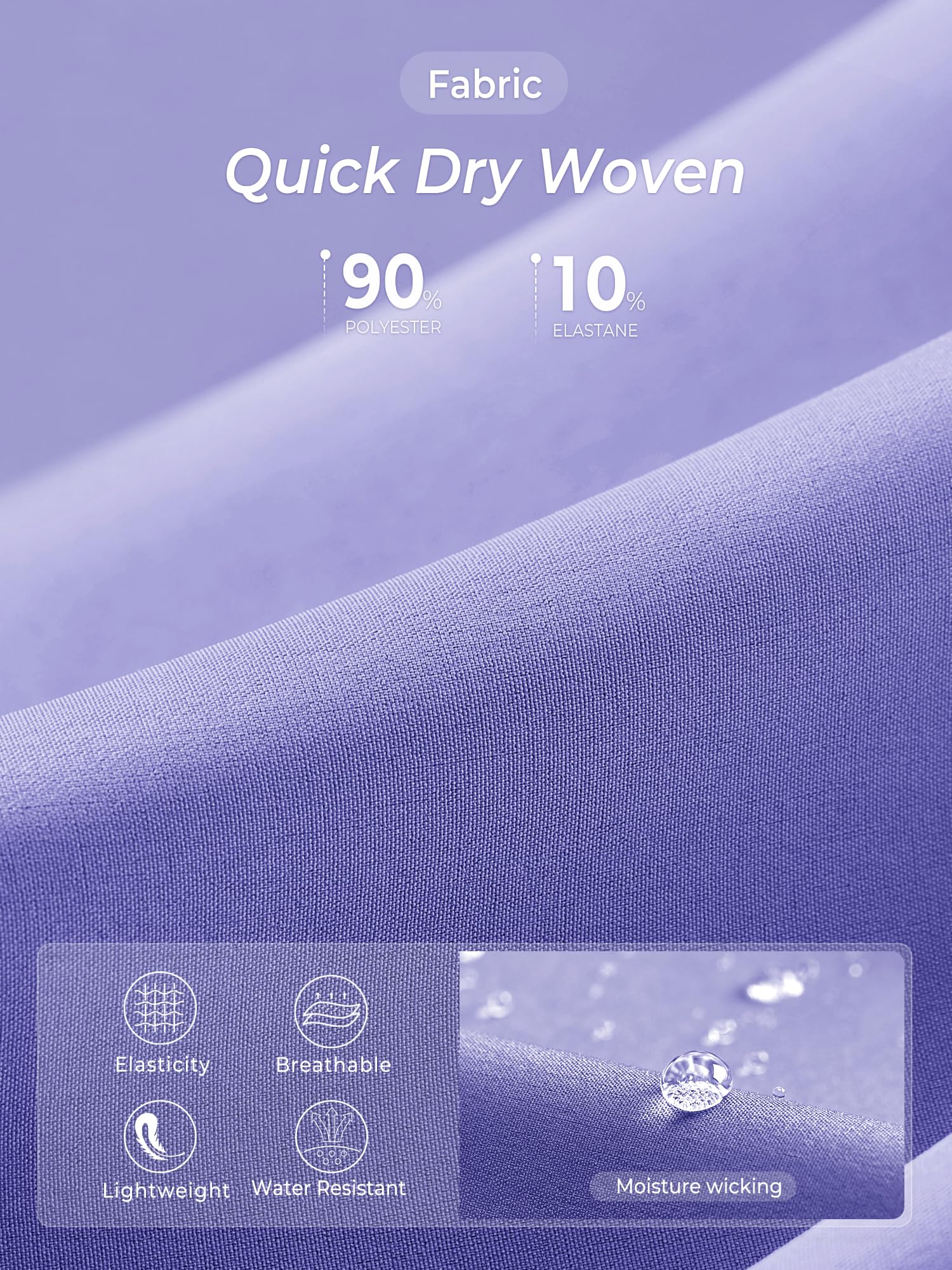 NORTHYARD Sportliche Laufshorts für Herren, schnelltrocknend, Workout-Shorts, 17,8 cm/12,7 cm/22,9 cm, leicht, Sport, Fitnessstudio, Basketball, Tennis, Wandern, Veilchen, Klein