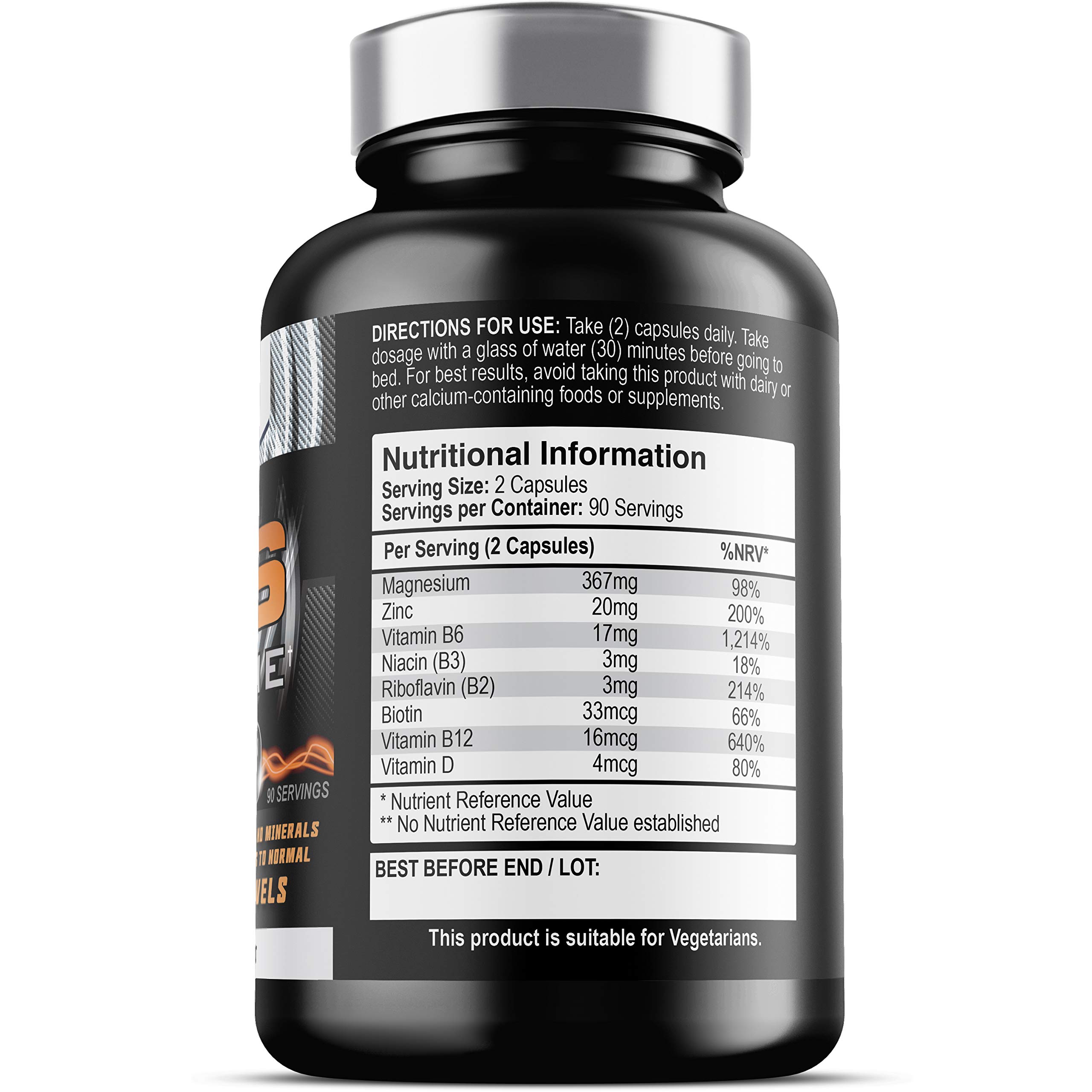 ZM6 Xtreme High Strength Zinc & Magnesium which support normal Testosterone Levels, the