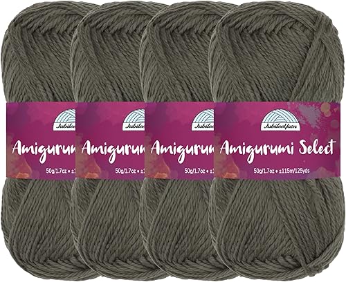 Miniatura 33 de JubileeYarn Amigurumi Select - Hilo acrílico para bebé, aster, 4 madejas