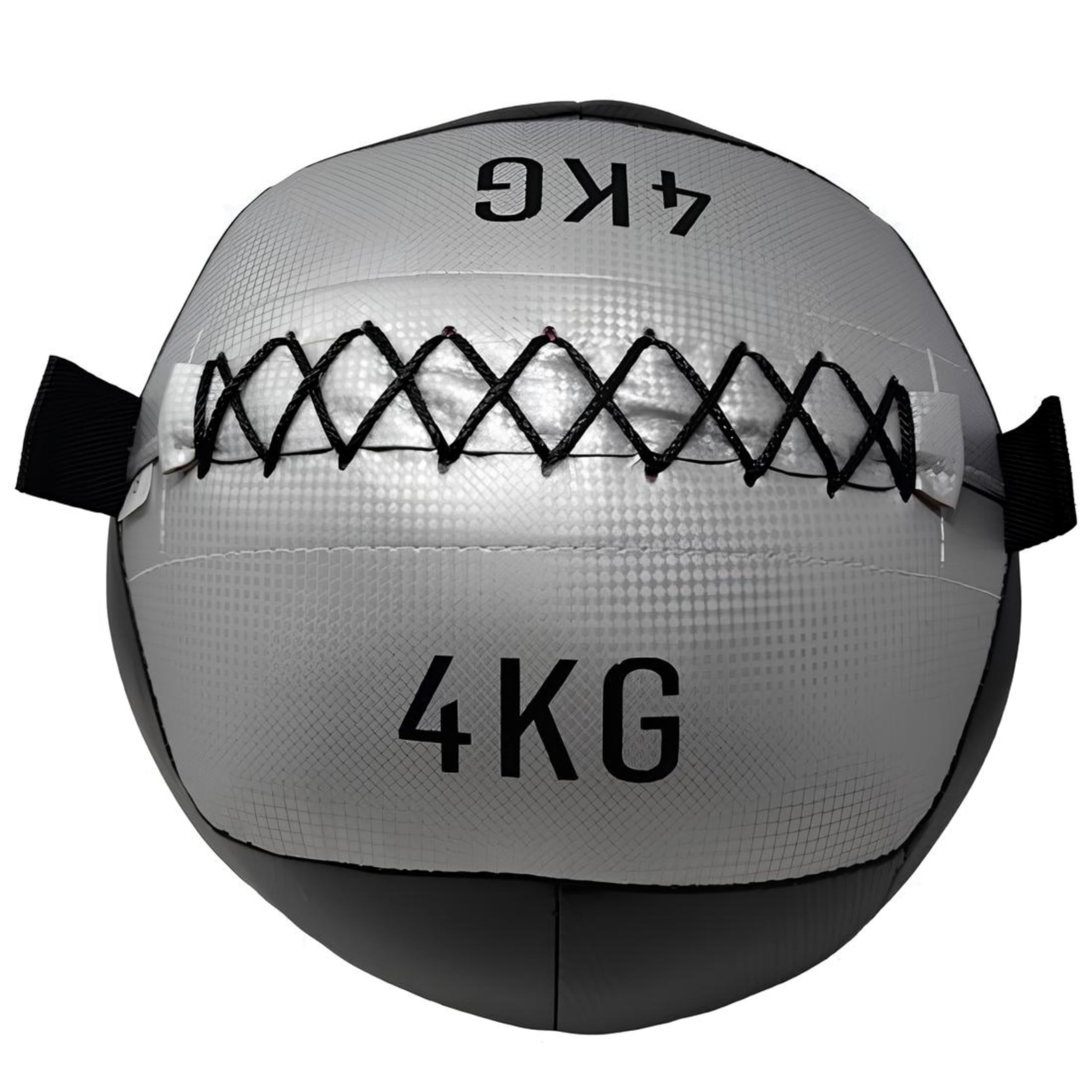 Palla Medica 4 Kg, Wall Ball Ecopelle per Palestra e Home Gym, Slam Ball per Fitness, Esercizi e Allenamento Funzionale