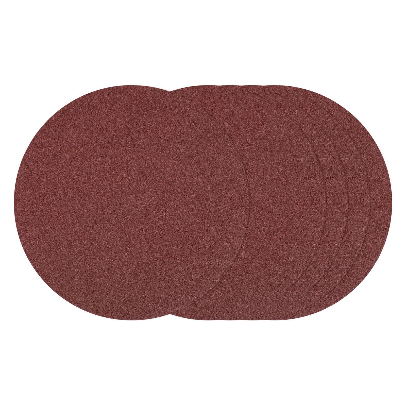 Kozelo 5 Pack Sanding Discs 254 mm 80 Grit Hook and Loop Random Orbital Sandpaper Suitable for Drywall Sander Wood Metal Furniture, Red — image 1