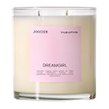 | Dream Girl Candle- Pear, Lychee, Rose, Incense | Delina Exclusif Fragrance Inspired Candle 10 oz 70+ Hour Burn time Double Wick Luxury Home Fragrance Scented Home décor Non Toxic