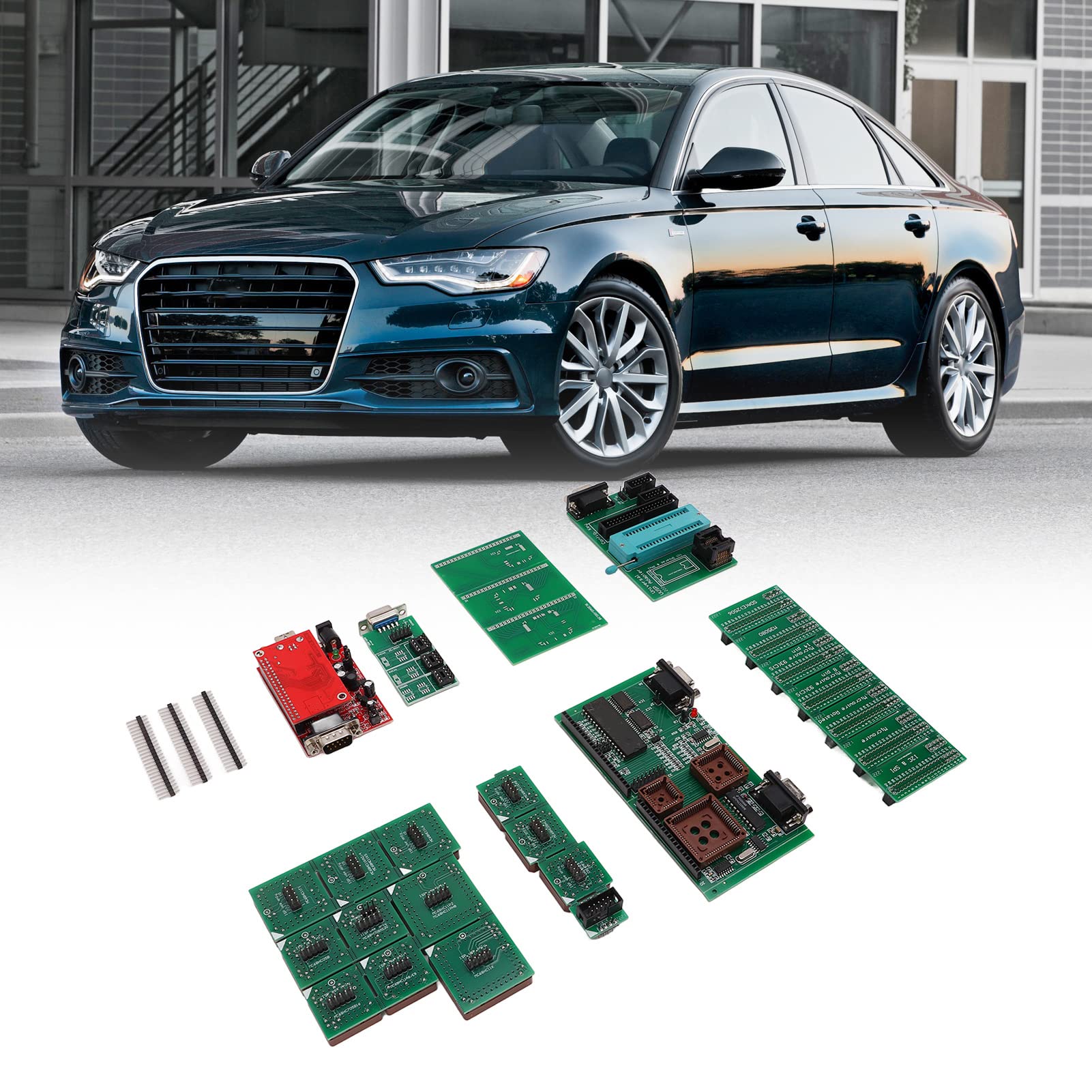 Tbest Pełny Zestaw Programatora UPA USB Narzędzie Programistyczne ECU V1.3 z Pełnym Adapterem A Adapter B 40-pinowe Gniazdo ZIF 16-pinowe SOIC ZIF do Odczytu Kodów Diagnostycznych