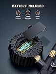 AstroAI Digital Tire Inflator with Pressure Gauge 250 PSI, Heavy Duty Air Compressor Accessory with Precision Air Chuck, Backlit LCD, 4 Unit Settings, Compatible with Car, Truck, SUV & Motorcycle
